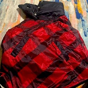 Ralph Lauren Red and black Poncho